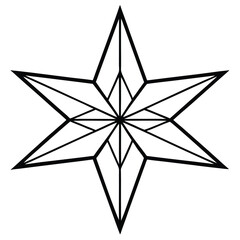 Christmas Star icon vector