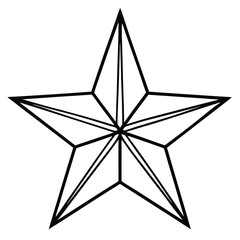 Christmas Star icon vector