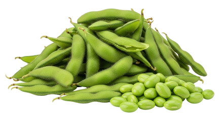 Isolated Fresh Edamame