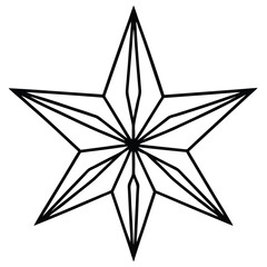 Christmas Star icon vector
