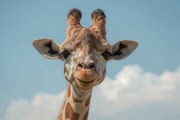 Obraz premium Close-up of a Giraffa camelopardalis