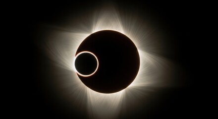 A stunning total solar eclipse with the suns corona visible, a rare and aweinspiring celestial event