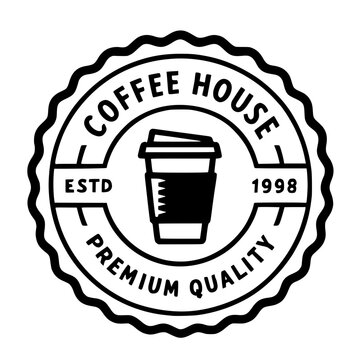 Coffee House logo design for cafe branding, premium quality and established since 1998