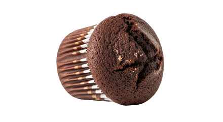 Isolated Chocolate Muffin