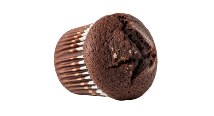 Isolated Chocolate Muffin