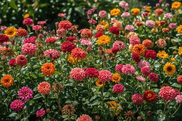 Summer blooms in the garden