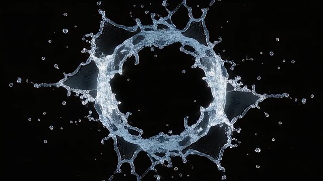 Liquid Ring Splash Abstract Water Photography