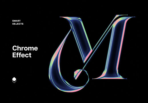 Chrome Logo Effect Mockup