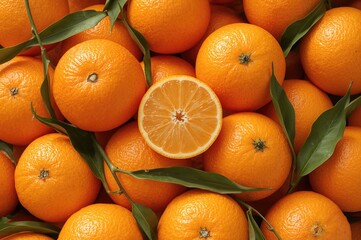 Fresh organically grown oranges from the Mediterranean area