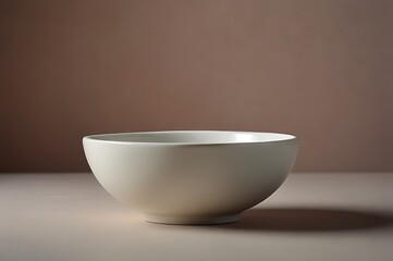 white bowl on wooden background