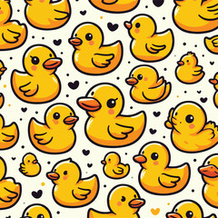 seamless pattern with duck