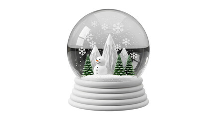 Isolated Snow Globe