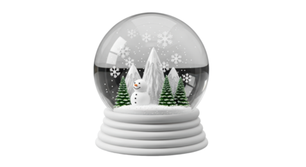 Isolated Snow Globe
