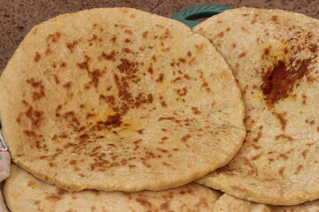 Moroccan Stuffed Bread, Amazigh Bread, Aghroum ntdount