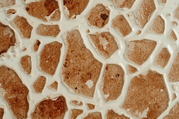 Fototapeta premium Close-up texture of a glazed ceramic tile surface