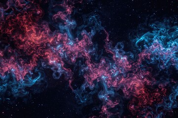 High-Resolution Fractal Smoke for Graphic Design in Cosmic, Scientific, and Abstract Themes