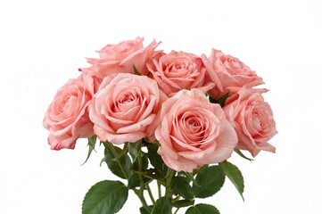 Obraz premium Rosebuds against a white backdrop