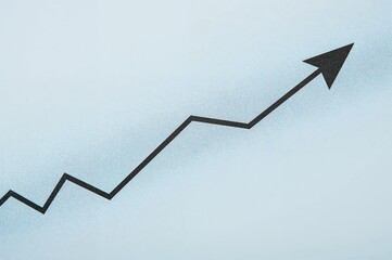 Detailed view of a financial chart showing fluctuating trends with emphasis on business growth during both peaks and troughs