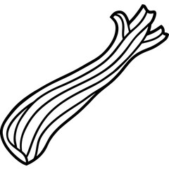 Licorice Root Line Art – Clean Vector Outline