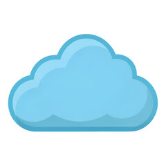 A vector illustration of a cloud computing icon with data flowing to a server is a modern technology concept
