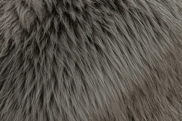 Fototapeta premium Close-up of grey feline coat texture as a background