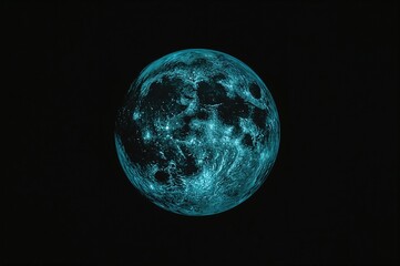 White background with a grey full moon