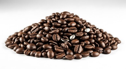Fototapeta premium Pile of roasted coffee beans