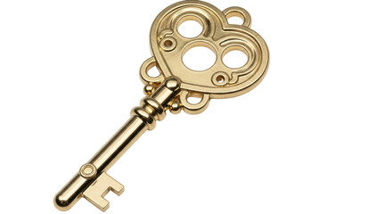 Isolated Antique Key