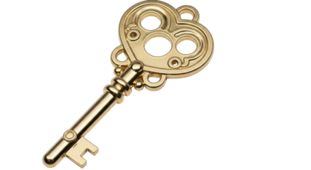 Isolated Antique Key