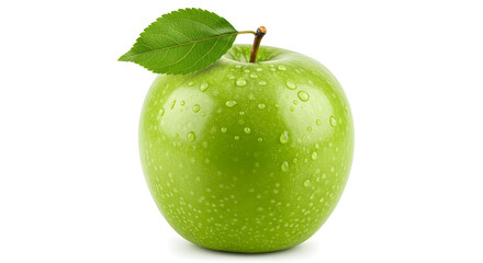 green apple isolated on white