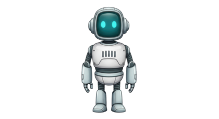 Isolated Android Robot