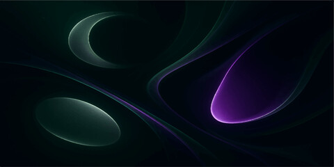 Futuristic digital abstract blue wave patterns with flowing lines and a light fractal design