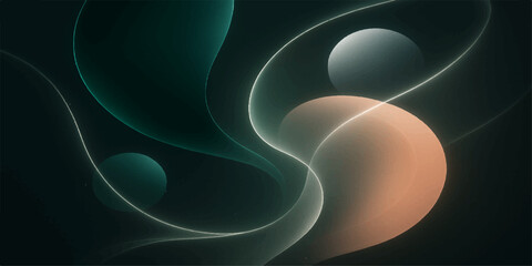 Glowing futuristic fractal art in shades of blue with a swirling motion and a plasma texture