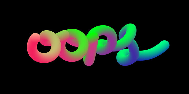 Fun 3D Oops Text Effect &ndash; Playful Typography Style