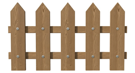 Isolated Wooden Fence