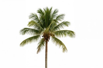 Stunning bismarck palm tree set against a white backdrop