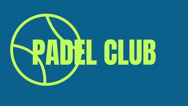 Padel Club Animation – Sports Community Motion Graphic - Powered by Adobe