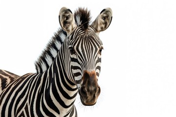 Fototapeta premium Authentic zebra pattern with black and white stripes