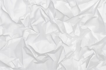 Wrinkled White Paper Surface Texture
