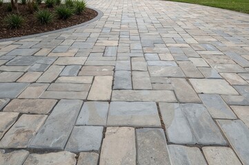 Fototapeta premium Surface Texture of Interlocking Pavement Blocks