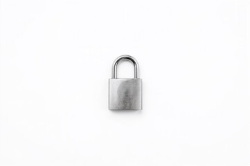 Naklejka premium White surface with a secured cable lock