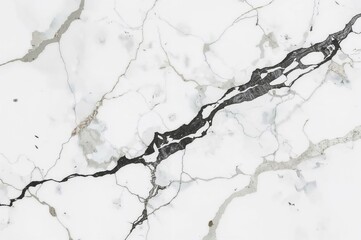 Obraz premium Glossy white marble featuring dark veins and grey streaks, cathedral-style Bianco stone texture ideal for digital wall and floor tiles in kitchens and bathrooms