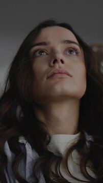 Depressed sad woman experiencing hopelessness and emotional stress, tired by her partner quarrel