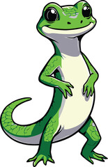 Obraz premium Cute cartoon a illustrator vector salamander