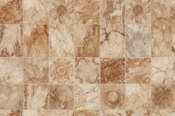 Fototapeta premium Seamless ceramic tile patterns for kitchen, bathroom, and flooring