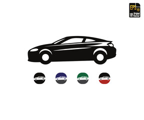 Modern Fastback Sports Coupe Silhouette Car Design