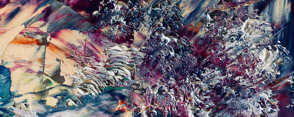 Abstract art background . Hand painting artwork on canvas .