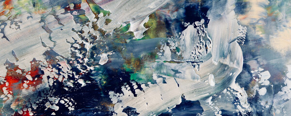 Abstract art background . Hand painting artwork on canvas .