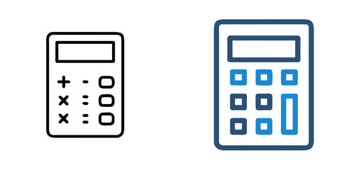 Modern Flat Calculator Icon for Apps, Websites, and UI Design