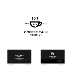 Coffee Talk Logo Design Template